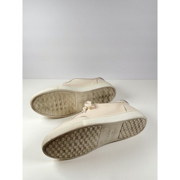 Birdies Womens Shoes Beige The Cardinal Seashell Leather Casual Sneakers US 9 - Picture 6 of 10